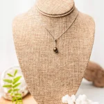 Pendant Tige Silver 925 Rhodium Zircon And Real Tahitian Pearl